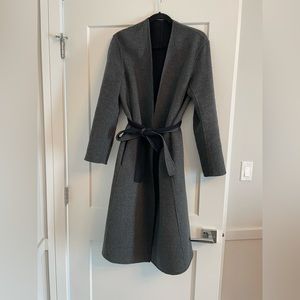 Wool Vince Reversible Wrap Coat